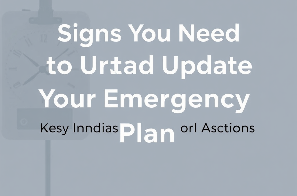 Signs You Need to Update Your Emergency Plan: Key Indicators and Actions